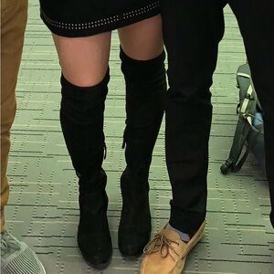 Charles David Over-the-Knee Black Boots